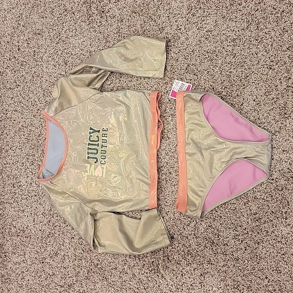 JUICY COUTURE SWIM SUIT SIZE 14 NEW WITH TAGS 2 PIECE